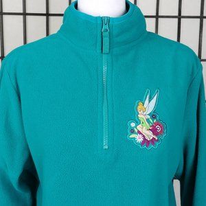 Tinkerbell Fleece Teal Pullover Women's Med